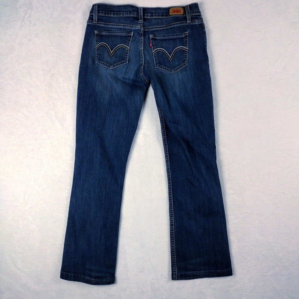 Levis 524 Too Superlow Bootcut Jeans Womens 9M Medium Wash Denim Low Rise - Picture 8 of 8